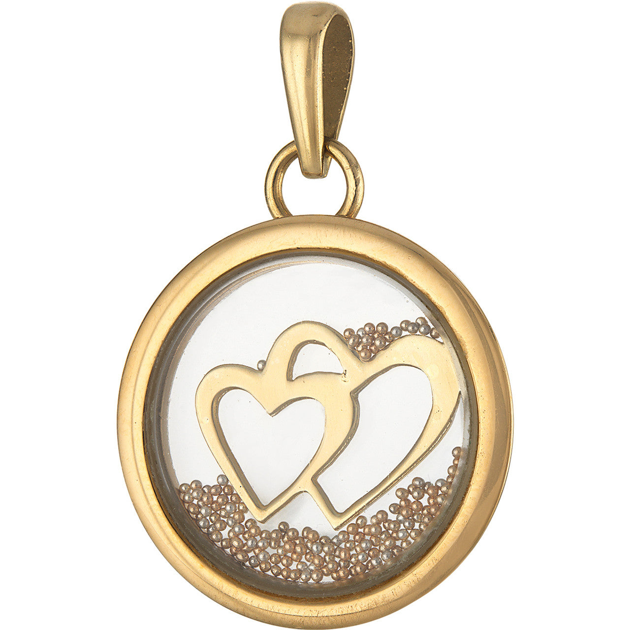 Vintage Love Confetti 14k Gold Charm